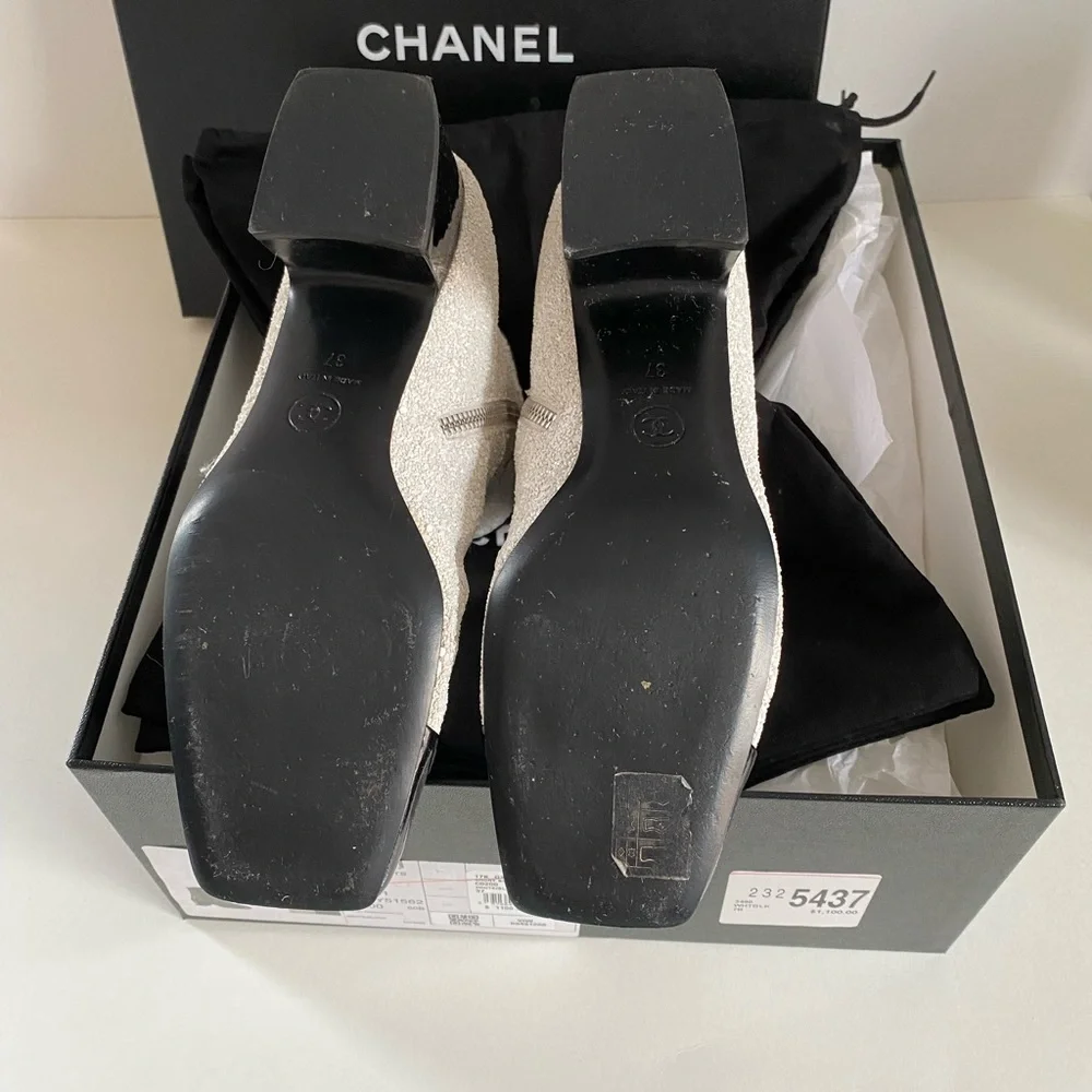 SOLD☄️ON TRADESY DEFECTIVE CHANEL RUNWAY ‘ASTRONAUT’ COLLECTION BOOT - Picture 3 of 15